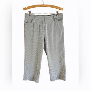 Jones New York Sport Striped Capri Pants Women’s Size 10 Cotton Blend